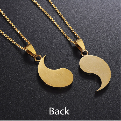 Yin Yang Puzzle Two Piece Necklace