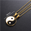 Yin Yang Puzzle Two Piece Necklace