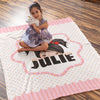 Premium kids With Name Customized Blanket for four Little ones