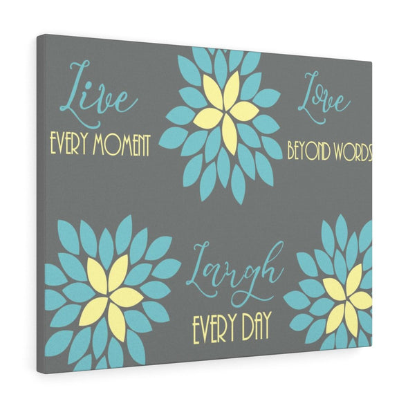 Laugh Every Day Wall Decor Canvas