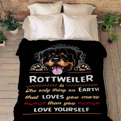 Fleece Blanket For Rottweiler Lovers