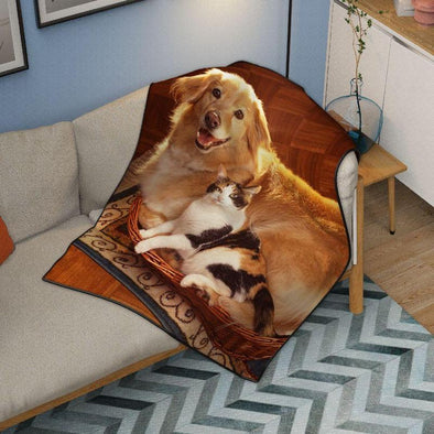Custom Pet Photo Blanket For Pet Lovers