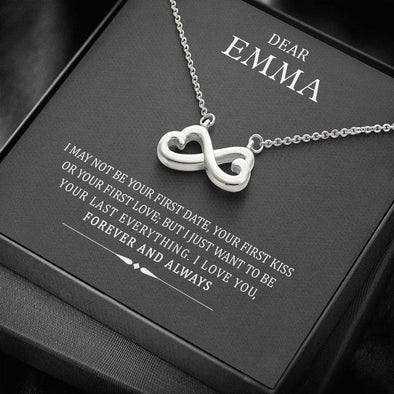 My Dear Wife, I Love You Forever And Always, Valentine's Gift, Birthday, Anniversary, Customized Infinity Necklace, Love Pendant, Personalized Name Jewelry