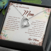 To My Boyfriend's Mom, Forever Love Necklace With I Will Forever Be Grateful To You Message Card, Mother's Day Gift, Anniversary Gift, Birthday Gift, Jewelry For Her, Customized Message Card