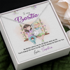 To My Bestie, Alluring Beauty Necklace With I'll Always Be There For You Custom Message Card, Necklace for Her, Birthday, Gift For Her, Jewelry For Her, Pendant For Her