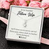 To My Beautiful Future Wife, Alluring Beauty Necklace With I'll Choose You Over and Over..... and Over Custom Message Card, Birthday, Anniversary, Gift For Her, Jewelry For Her, Pendant For Her