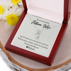 To My Beautiful Future Wife, Alluring Beauty Necklace With I'll Choose You Over and Over..... and Over Custom Message Card, Birthday, Anniversary, Gift For Her, Jewelry For Her, Pendant For Her