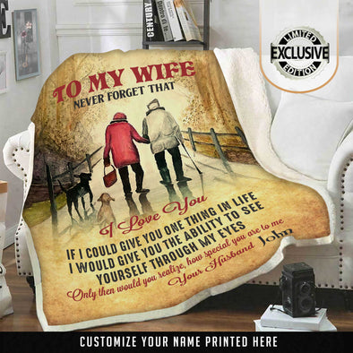 "TO MY WIFE"- LIMITED EDITION BLANKET